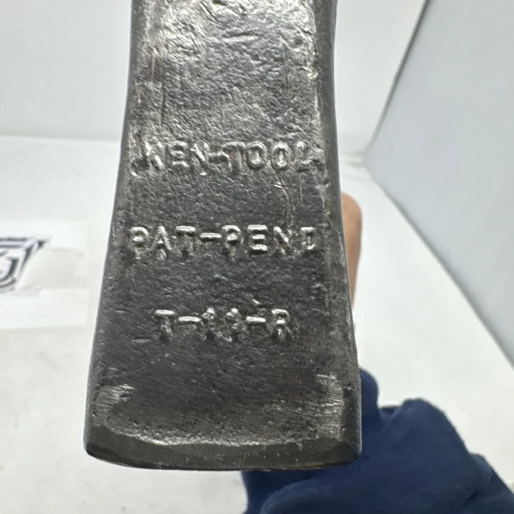 Vintage & Rare KEN TOOL Tire Hammer ~‎ T-11-R ~ Pat. Pend. ~ Wooden Handle 15+